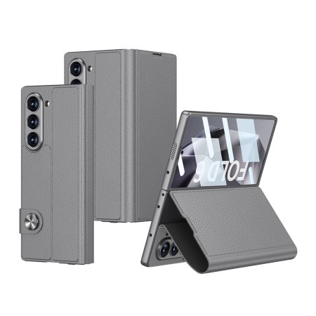Futrola leather za samsung f956b galaxy z fold 6 5g siva (gkk case) ( F116690 )