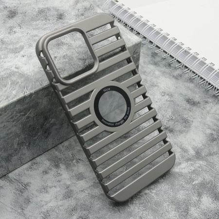 Futrola lines logo cut za iphone 15 pro (6.1) siva ( F116270 )