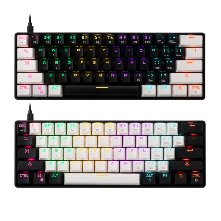 Gamdias tastatura Aura GK2 mehanička 60% RGB crnobela
