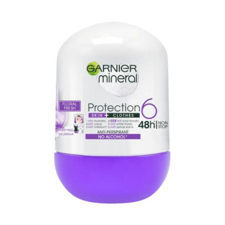 Garnier deo mineral p6 w floral rol-on 50ml ( 1003009682 ) - Img 1