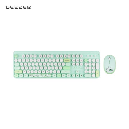 Geezer wl hello bear set tastatura i miš u zelenoj boji ( SMK-640M2AGGN )