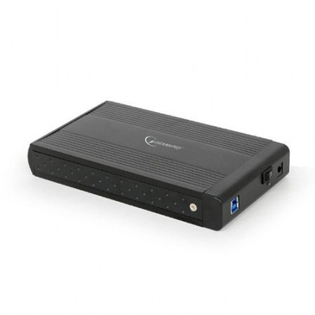 Gembird HDD External Enclosure, 3.5&quot;, SATAIII, USB3.0, Aluminium, Black ( EE3-U3S-3 ) -1