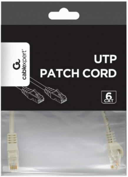 Gembird PP6U-0.25M mrezni kabl, CAT6 UTP Patch cord 0.25m grey