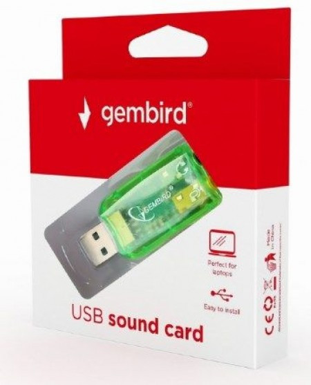 Gembird USB 5.1 3D zucna karta, zamenjuje audio kontroler u racunaru FO SC-USB-01 - Img 1