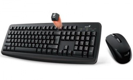 Genius smart KM-8100, USB US crna tastatura+miš - Img 1