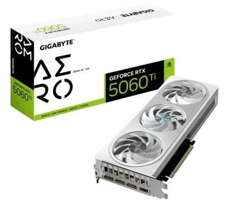 Gigabyte GeForce RTX 5060 Ti AERO OC 16GB ( GV-N506TAERO OC-16GD )