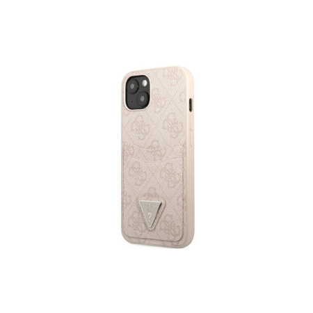 Guess Futrola za iPhone 13 Mini Pink Triangle Logo Cardslot ( GSM168184 ) - Img 1
