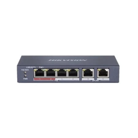 HikVision DS-3E0106P-E/M 4-portni Poe Switch