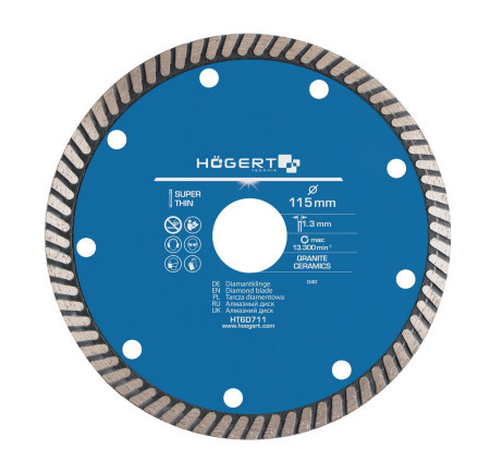 Hogert rezni dijamantni disk super tanak, 115 mm ( HT6D711 ) - Img 1