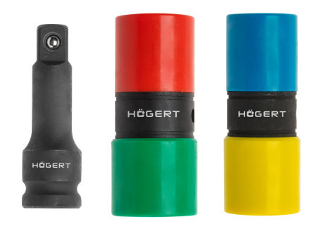 Hogert set nasadnih ključeva za pneumatski alat, dvostrani, 1/2" ( HT4R006 )