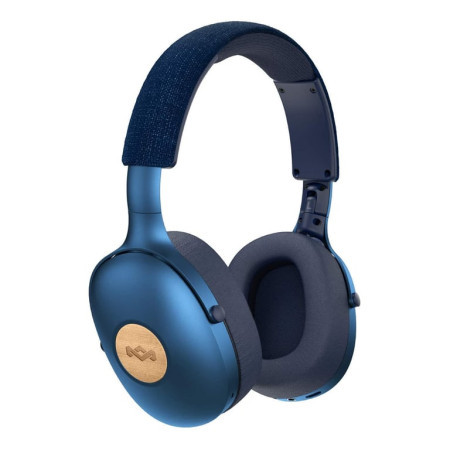 House of Marley Positive Vibration XL Bluetooth Over-Ear Headphones - Denim ( 038804 )