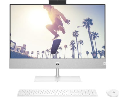 HP pavilion 24-ca0000nh AiO/DOS/23.8" FHD AG IPS Touch/Ryzen 7-5700U/16GB/512GB/WiFi/3g/bela ( 660H2EA )