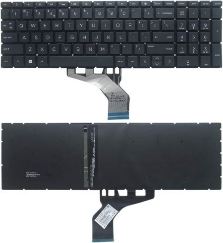 HP tastatura za laptop 15-DW 15-DU serije sa pozadisnkim osvetljenjem crna ( 108960cr ) - Img 1