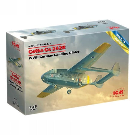 ICM Model Kit Aircraft - Gotha Go 242B WWII German Landing Glider 1:48 ( 060923 )