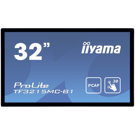 Iiyama monitor 32" pcap bezel free 30-points touch screen ( TF3215MC-B1 )