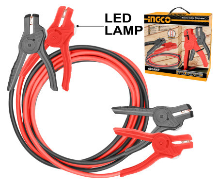 Ingco kablovi za startovanje sa lampom ( HBTCP6008L )