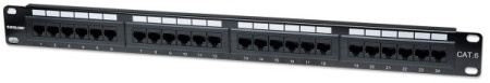 Intellinet 520959 19"/1U Cat6/24 port Patch panel Manhattan