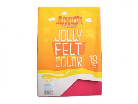 Jolly Color Felt, fini filc, roze, A4, 10K ( 135037 )
