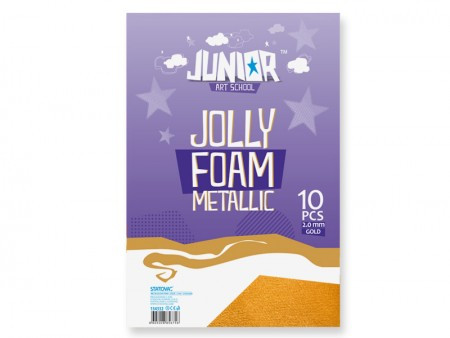 Junior Jolly metallic foam, eva pena metalik, zlatna, A4, 10K ( 134332 ) - Img 1