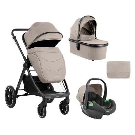 Kikka Boo Kolica Ava 3in1 set sa I-SIZE autosedištem i tvrdom korpom Beige ( KKB13064 )