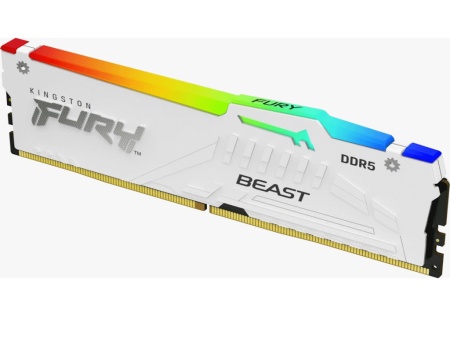 Kingston 16gb/dimm/ddr5/5600mhz/cl36/fury beast rgb/bela Memorija ( KF556C36BWEA-16 )