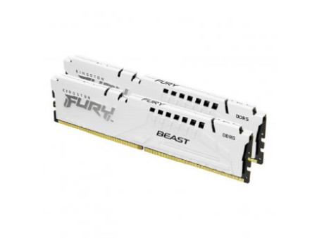 Kingston DDR5 32GB (2x16GB) 6000MHz fury beast white XMP memorija ( KF560C40BWK2-32 )