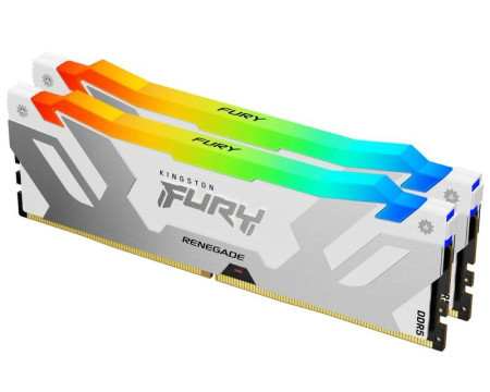 Kingston DIMM DDR5 32GB (2x16GB kit) 6800MT/s KF568C36RWAK2-32 FURY Renegade RGB White - Img 1