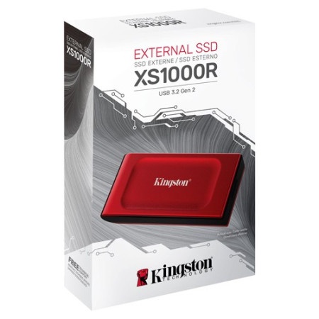 Kingston Portable SSD 2TB, XS1000, USB 3.2 Red ( SXS1000R/2000G )