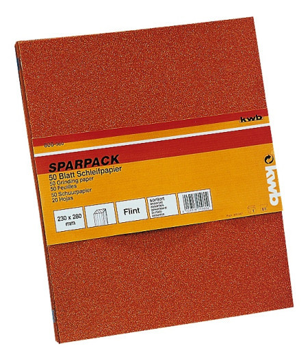 KWB brusni papir set (drvo-farba) GR40-180, 50/1 | 230x280 ( KWB 49800960 )