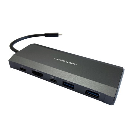 Lc power lc-hub-c-multi-7-m2 usb external type c hub/m.2 encloser 2xusb-a /1xusb-c-pd /1xhdmi antracit usb ( 23517 )