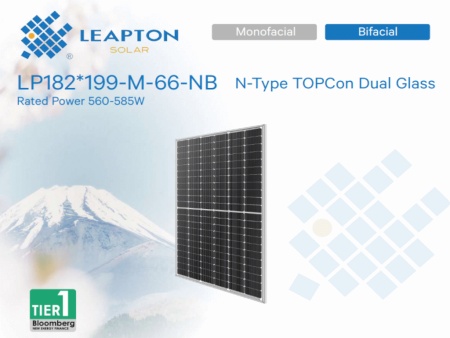 Leapton 580W BF N tip 1400mm PV modul  ( LP182199M66NB_BF ) -1