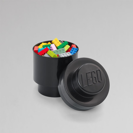 Lego kutija za odlaganje, okrugla (1): Crna ( 40301733 )