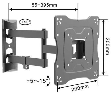 Linkom Nosač za TV 17-42/200x200/30kg/zglobni