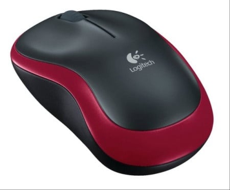 Logitech M185 Wireless Mouse for Notebook Red-1