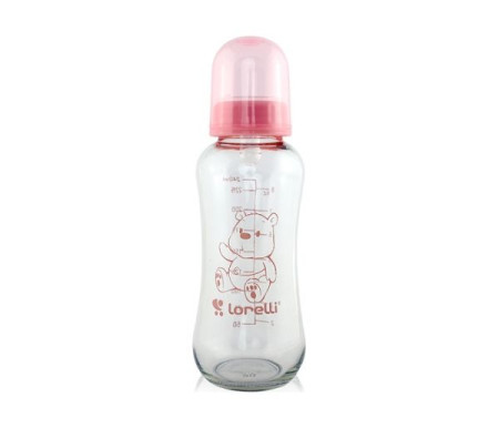 Lorelli staklena flasica 240ml (6m+) - blush pink ( 10200620003 )