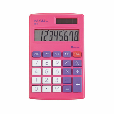 Maul džepni kalkulator M 8, 8 cifara roze ( 05DGM1008I )