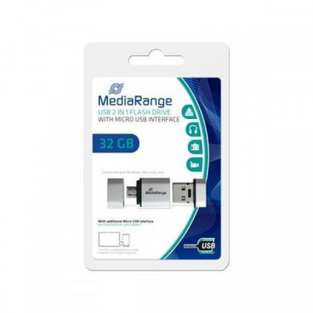 MediaRange 32GB sa micro(OTG) adapterom USB 2.0 MR932 Flesh Memorija ( UFMR932 )