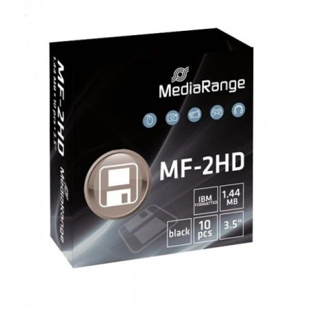 MediaRange floppy disketa 3.5" 10 pack 1.44MB MF-2HD MR200 ( 102M/Z )