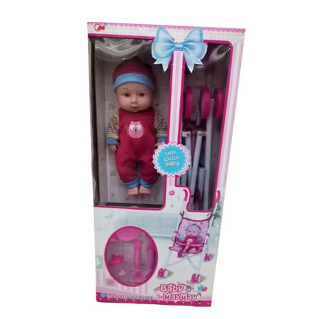 Merx lutka beba 24cm sa kolicima za bebu ( MS71882 )