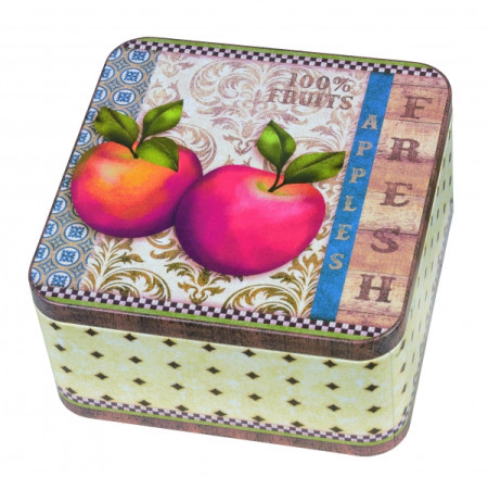 Metaln kutija "apples" četvrtasta ( 3433/026 )