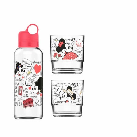 Mickey mouse set flasica i dve case crveni ( 12/830624 )