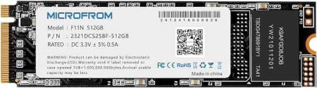 Microfrom 512gb f11n ssd m.2 nvme ( 22548 )