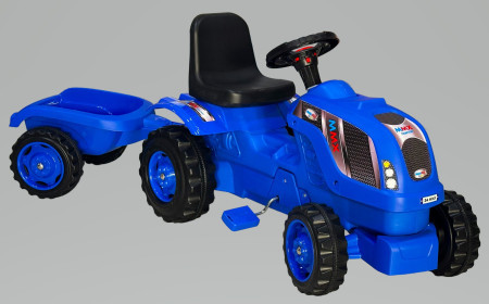 Micromax globo traktor MMX plus sa prikolicom plavi ( 10299 )