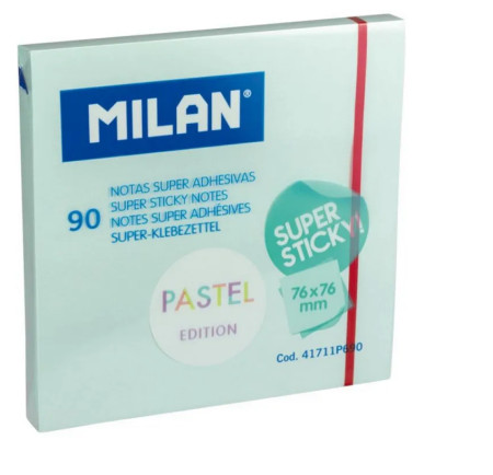 Milan samolepljivi blokcic pastel blue 76x76mm 100 ( MLN41711P690 )  - Img 1