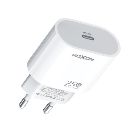 Moxom mx-hc139 25w type c na type c beli Kucni punjac ( P1112 )