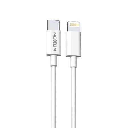 Moxom Usb data kabal mx-cb127 type c na lightning pd 30w 20cm beli ( U2135 )