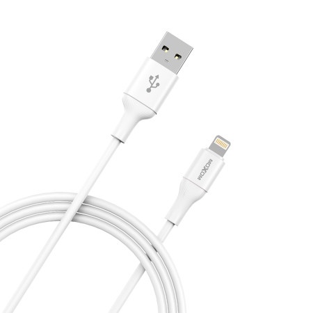 Moxom Usb data kabal mx-cb296 3a lightning beli ( U2121 )
