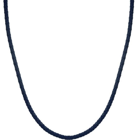 Muška santa barbara polo plava kožna ogrlica ( sbj.6.5023.2 )