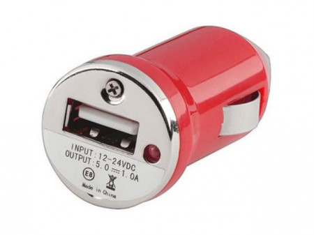 N/A Auto punjač USB 1A E-11 crveni ( 00-003 ) - Img 1