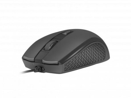 Natac Hoopoe 2, optical mouse 1600 DPI, 4 buttons, USB, black, cable 1,8m ( NMY-1798 ) - Img 1